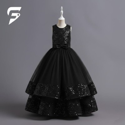Beautiful Children Girls Evening Dress Kids Costume Pageant Lace Princess Dresses Flower Girls Dress Elegant Wedding Dres  - 703