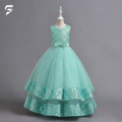 Beautiful Children Girls Evening Dress Kids Costume Pageant Lace Princess Dresses Flower Girls Dress Elegant Wedding Dres - 704