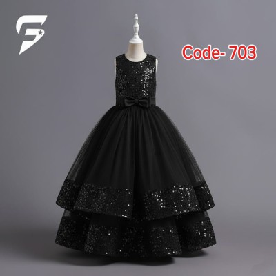 Beautiful Children Girls Evening Dress Kids Costume Pageant Lace Princess Dresses Flower Girls Dress Elegant Wedding Dres  - 703